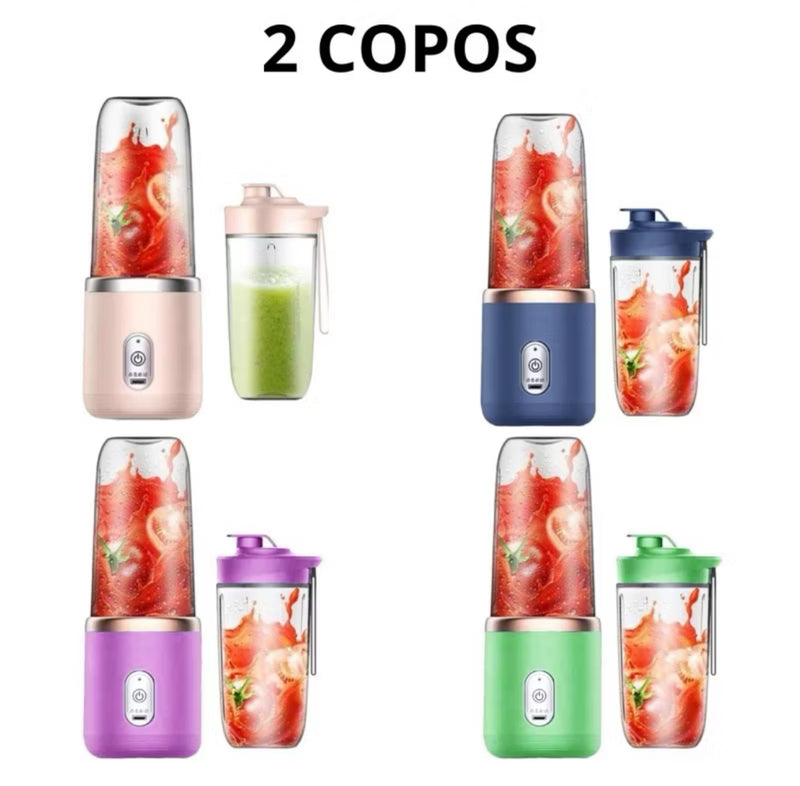 MINI LIQUIDIFICADOR PORTÁTIL (COMPRE E GANHE 1 COPO EXTRA)