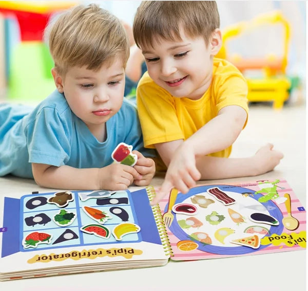 LIVRO INTERATIVO MONTESSORI INFANTIL